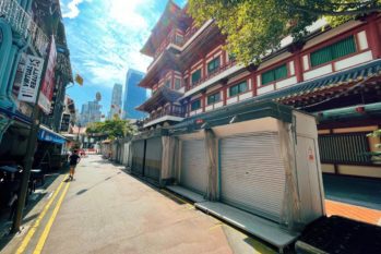 Standalone retail kiosks in Chinatown