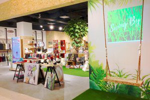 Storefront exterior of a Singapore pop-up shop